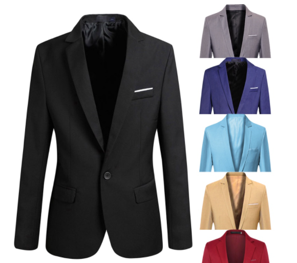 Men's Preferred Blazer Formal Business Outerwear Jacket Korean Suit Slim Fit Wedding Tuxedos Casual Large Size