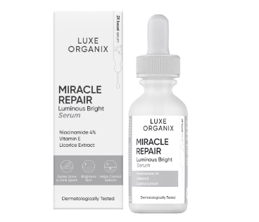 LUXE ORGANIX Miracle Repair Luminous Bright Serum 30ml (with Niacinamide and Licorice extract)