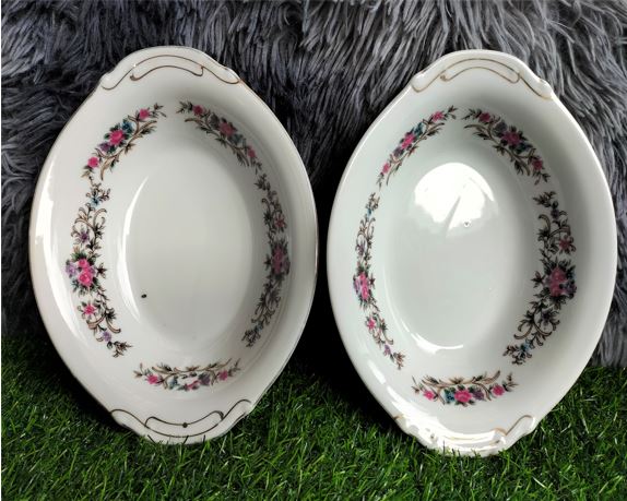 Ceramic Salad Plate Made in Japan set of 2