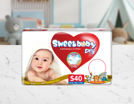 SWEETBABY DRY - ECONO PACK SMALL 40s