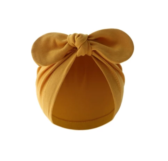 Some Baby Bowknot Beanie Hat Large Turban Hat for Newborn Boys Girl 0-12M Soft Breathable Headdress Universal Photo Hat BH10