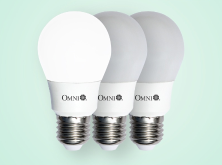 OMNI LED Lite A50 Bulb 6W Daylight 3 PCS. VALUE PACK - LLA50E27-6W-DL-3PK
