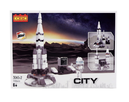 Cogo City 3-in-1 Launching Pad Building Blocks
