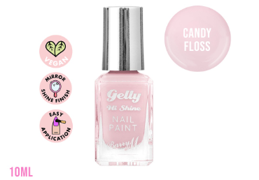 Barry M Gelly Hi Shine Nail Paint Candy Floss Gel Nail Polish