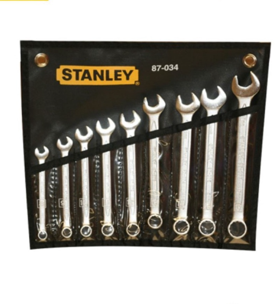 Stanley 87-034 Sl Combination Wrench Set 9Pc 8-17MM