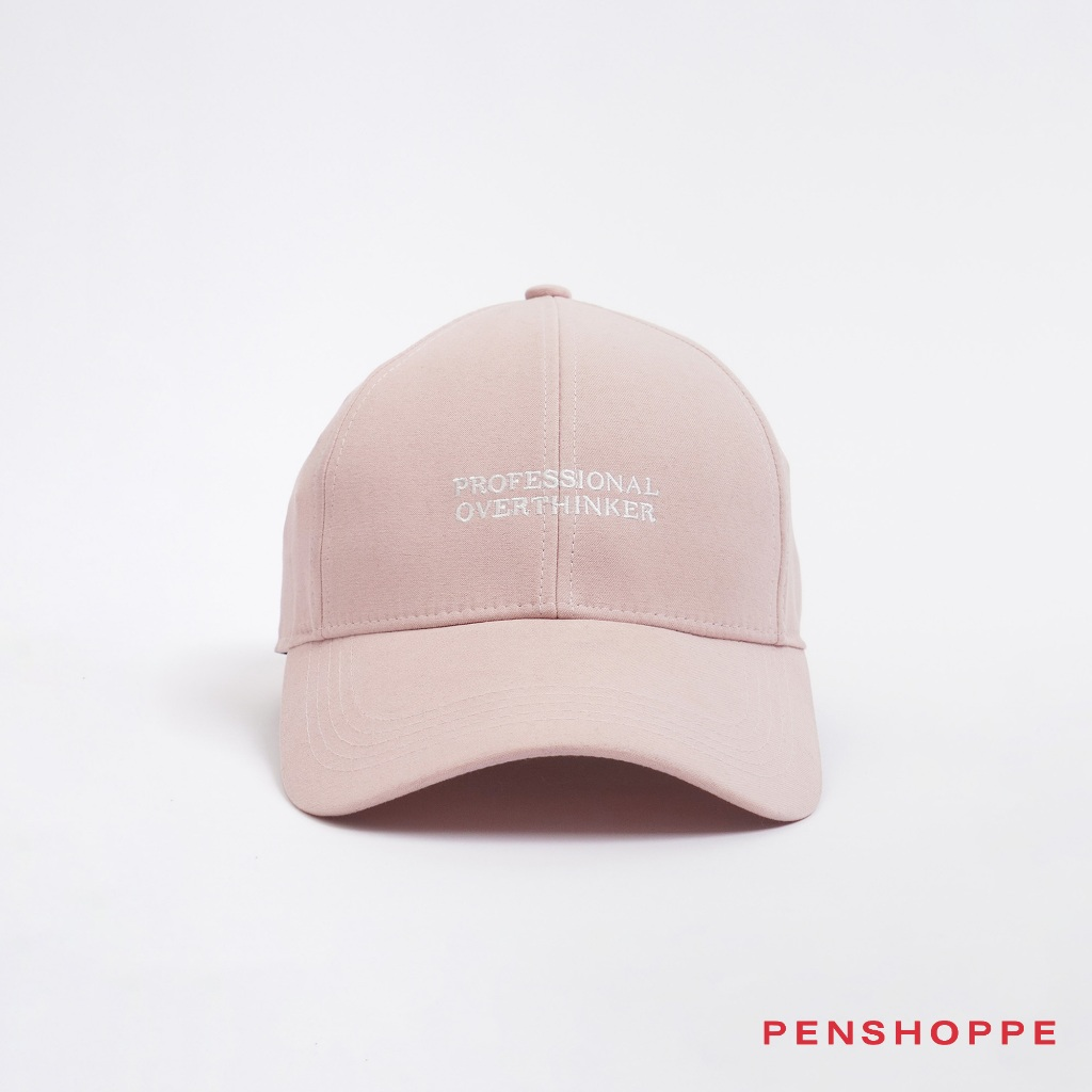 Penshoppe Varsity Cap With Embroidery For Women (Old Rose)