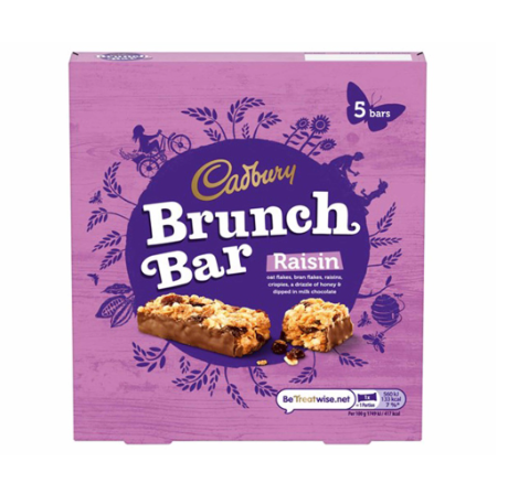 Cadbury Raisin Brunch Bar 160g
