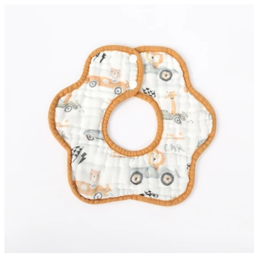 CleverMama Drool Baby bibs 360 Rotating Muslin Cotton Absorbent Teething Baby Bibs CMB1