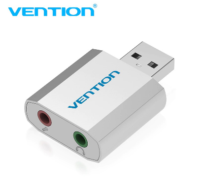Vention External USB Sound Card USB To 3.5mm Headphone Adapter Audio Card For Mic Speaker Laptop