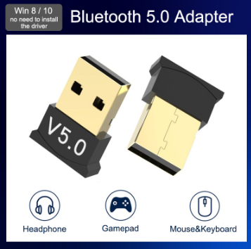 USB Bluetooth 5.0 Receiver for Computer Tablet Headphone Printer