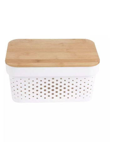NEST DESIGN LAB Storage Container w/ Bamboo Lid 3.5 L 35.5x26.5x22.5cm