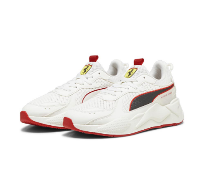 PUMA Unisex Scuderia Ferrari RS-X Sneakers (White)