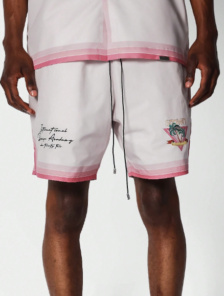 SUMWON Nylon Short With All Over Print