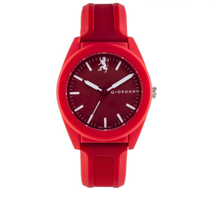 Giordano  Hues Red Silicon Sports Watch G1126-04