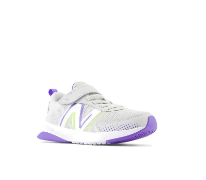 New Balance Dynasoft 545 Bungee Lace with Top Strap Girls Running Shoes - Grey