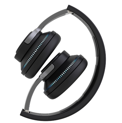 Wireless Bluetooth Headphones Colorful LED Lights Headset Foldable Adjustable Stereo Game Headphone