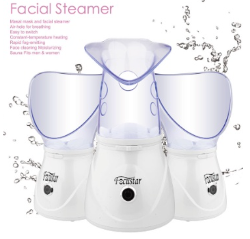 2 in 1 Facial Steamer Face Cleansing Machine Facial Care Nose Steamer Nano Cleaner