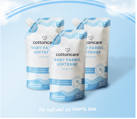 Cottoncare (1800 ml) Plant-Based Baby Fabric Softener Hypoallergenic