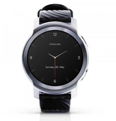 Motorola Moto watch 100 MOSWZ100-SS Steel Silver |Aluminium|1.3'LCD|BT 5.0,GPS| Anrd 5.0+ IOS 10.0+