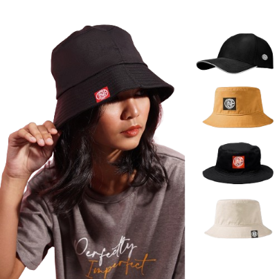INSPI Originals Bucket Hat for Women Baseball Cap for Men with Metal Plate Hat for Men Sumbrero Caps