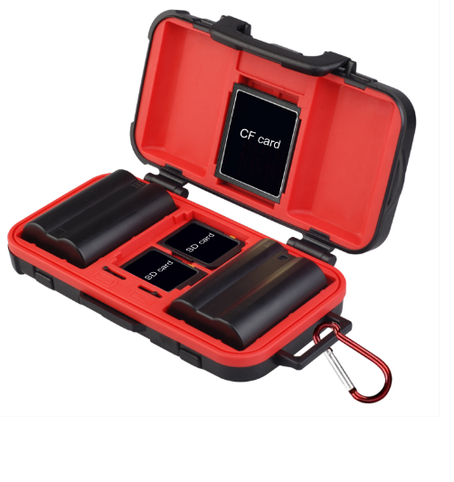 Lensgo D810 Battery case with 2 card slots, Camera battery case
