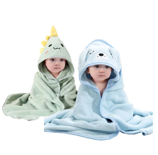 Buy 1 Take 1 2PCS Hooded Baby Blanket Baby Bath Towel Baby Towel Swaddle Kulambo Pranela SET10