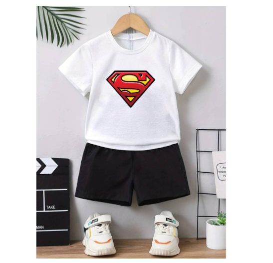 Boys Shirt Suits Baby Polo Terno Clothes 0-5 years Child Print Shirt and Shorts Terno for KidSorts Two Sets of Kids S13