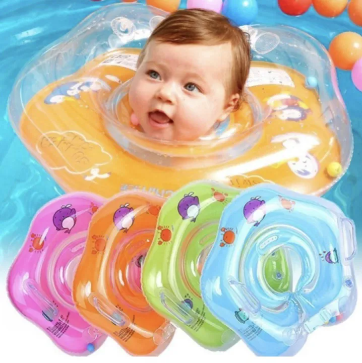 Swimming Neck Floater for Neck Ring Baby Dolphin Print Swimming Toys Salbabida