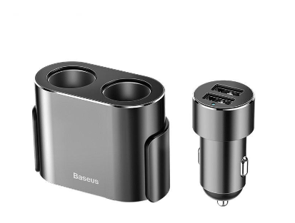 Baseus Dual USB Car Charger Support Car Recorder Universal Phone Car-Charger With Expander Charger