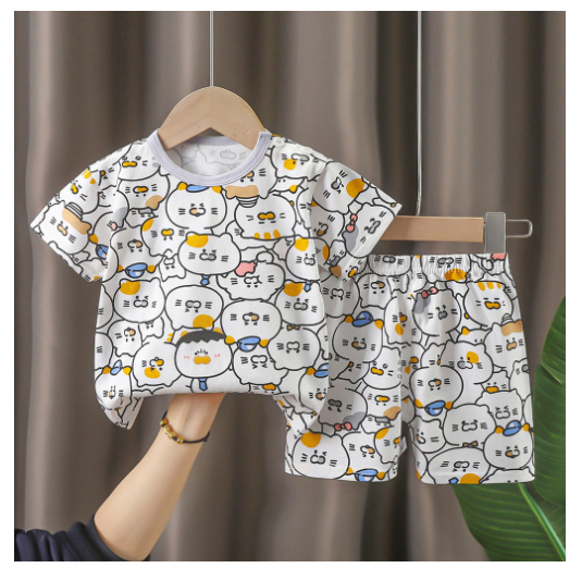 Boy Clothes Corp Terno for Kids Boys Fashion Sando Shorts Set Summer Terno For Kid Boy D13