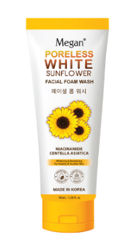 Megan Poreless White Sunflower Facial Foam Wash 100ML