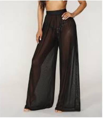 Mesh Swimsuit Coverup Pants