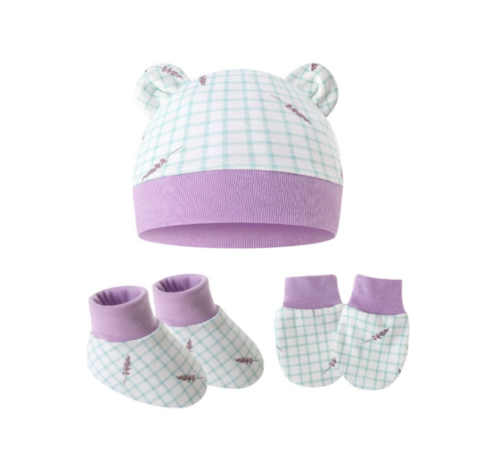 Some Baby Beanies Gloves Sock Set Newborn Baby Mittens No Scratch No Scratch Mittens S2