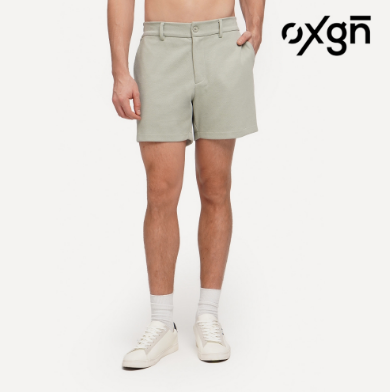 OXGN Urban Chino Shorts For Men (Caramel/Pistachio Green)
