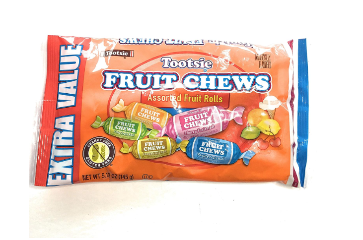 Tootsie Fruit Chews Assorted Fruit Rolls 5.13 oz