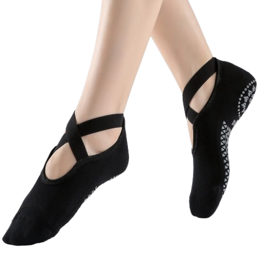 Moving Peach Yoga Socks Cross Strapping Non-Slip With 5 Colors