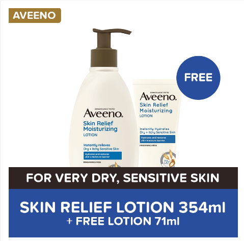 Aveeno Skin Relief Moisturizing Lotion 354ml + Free 71ml