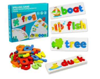 Toy Hunters Spelling Game  Educational Fun Toy for Children Wooden Kids Toy