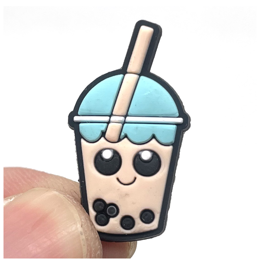 Cute Coffee Jibits Croc Milk Tea Jibitz Charm Pin Milktea Shoe Charms Starbucks Croc Jibbits for Men Shoes Accessories Decoration MT15