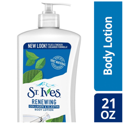 ST. IVES Skin Renewing Collagen & Elastin Body Lotion Made with 100% Natural Exfoliants 21OZ