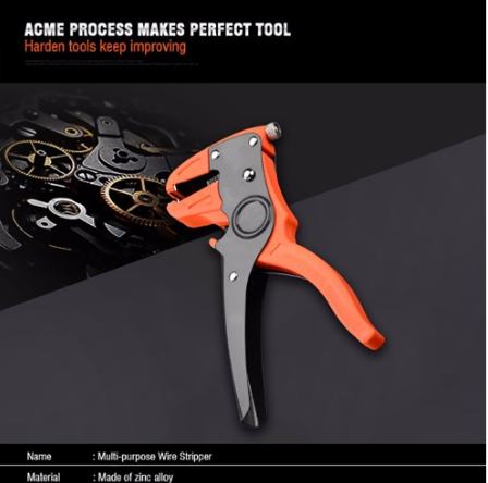 Harden 660601 Multi Purpose Wire Stripper (Professional) 175mm Self-Adjusting Insulation Manual