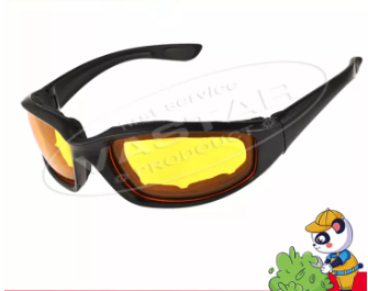 Vastar Night Vision Drivers Car Motocross Drivers Anti Glare Windproof Protective Gears Sunglasses Yellow