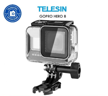 TELESIN 40M Waterproof Protective Case for GoPro Hero 8 Action Camera GP-WTP-801