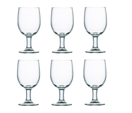 Regal 6pcs 33cl Water Goblet Heat Resistant and Dishwasher Safe Drinking Water Juice Glass