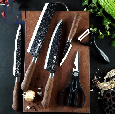 High Quality Stainless Steel Multifunction Kitchen Knife Sets 6-Piece Kitchen Tools