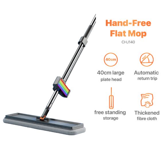 Joybos CHJ140 Flat Mop Household Hand Wash Free Wet and Dry Dual Use Lazy Mopping Artifact Large Mop