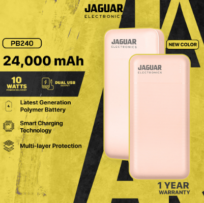 JAGUAR ELECTRONICS PB240 24000mAh Power Bank Dual USB Output