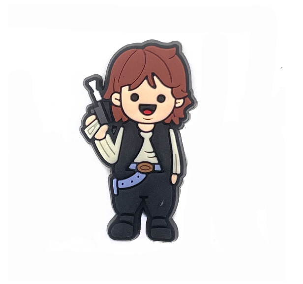 Cartoon Baby Yoda Croc Jibbitz Alien Croc Jibbits Robot Shoe Charms Pin Star Wars Jibits Crocks for Women Shoes Accessories Decoration 016