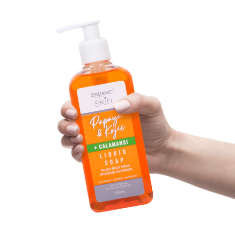 Organic Skin Japan Papaya & Kojic + Calamansi Liquid Soap 250 ml Moisture Face and Body Wash