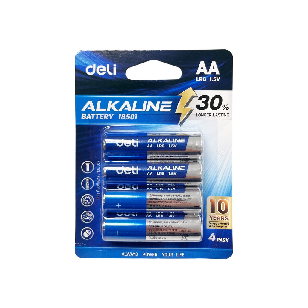 Deli 18501 Alkaline Battery AA LR6